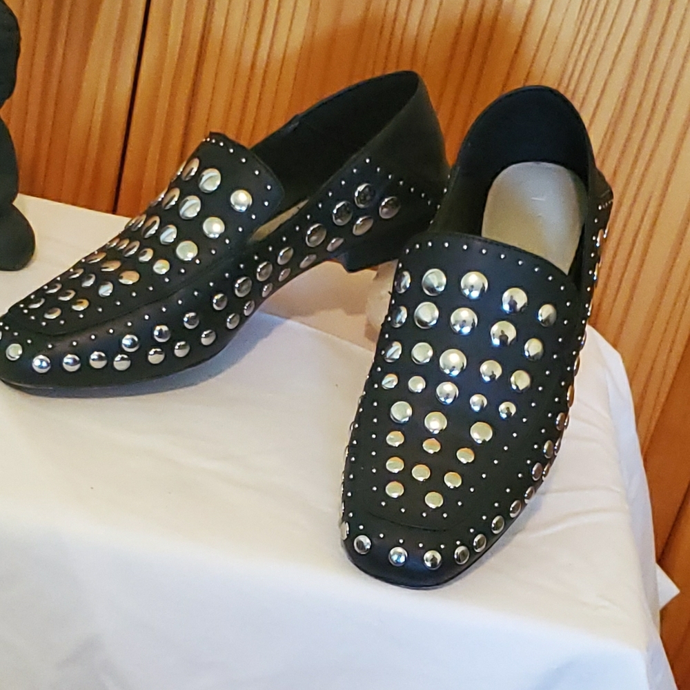 Gorgeous studded loafers